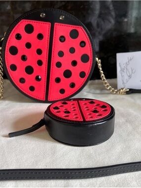 Turn A New Leaf Micha Ladybug Crossbody & matching coin purse.